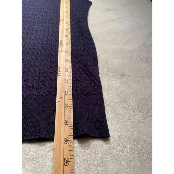 Kinross Cashmere NWT Womens Knit Sweater Tank Top M Academia Classic Lagenlook - Picture 4 of 6